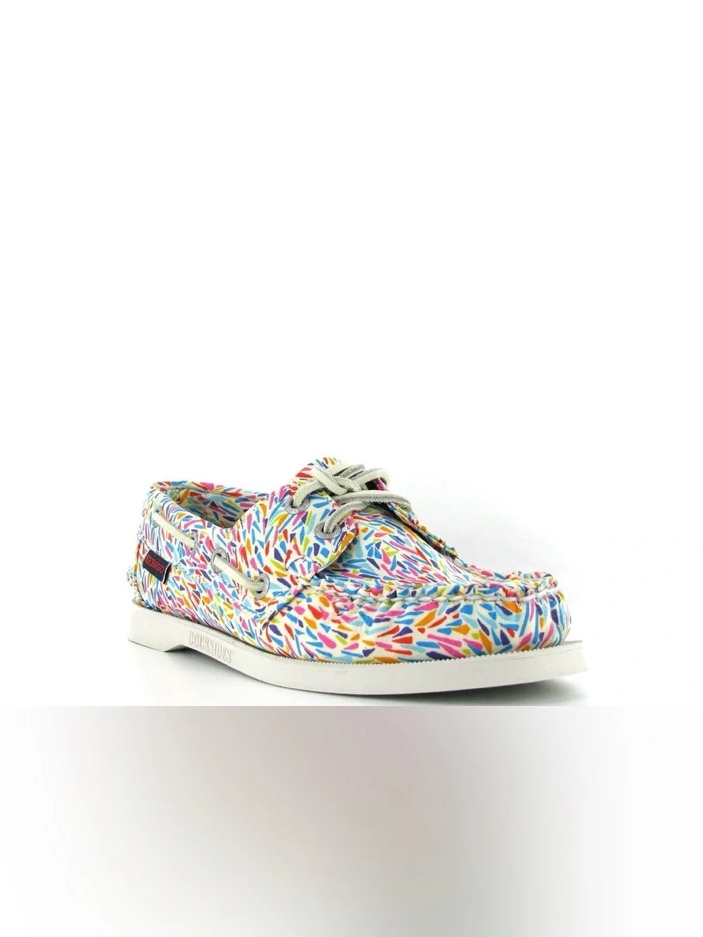 NWT Sebago Dockside Liberty Print Boat Shoe Size 6. Ortholite sole.